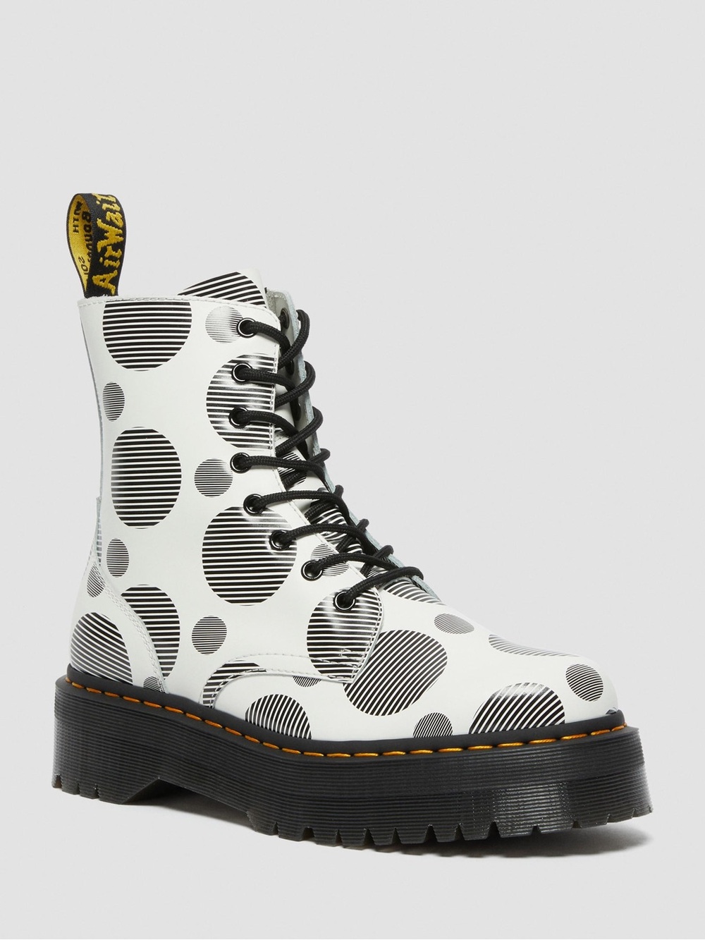 Dr. Martens Jadon Boot Polka Dot Smooth Leather Platforms